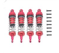 RC Spring Damper For Wltoys 144001 144002 144010 124007 124008 124016 124017 124018 124019 4pcs Metal Shock Absorber RC Car Upgrades Part(Red)