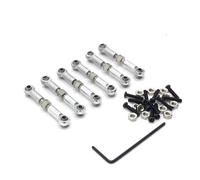 RC Spring Damper For WLtoys 184011 A949 A959 A969 A979 K929 RC Car Part Remote Control Car Accessories Metal Upgrade Retrofit Adjustable Pull Rod(Silver)