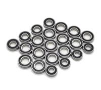 RC Steel Bearings For Losi For DBXL-E 2.0 4X4 For Desert For Buggy 1/5 Deep Groove 22Pcs Complete Ball Bearings Kit Chrome Steel Pre Greased Brushless RC Car