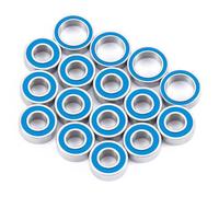 RC Steel Bearings For Tamiya For TT-02B Plasma For Edge II XB Neo Scorcher For Buggy 1/10 16 Pcs Rubber Sealed Bearings Kit 4wd Dual Ridge RC Car