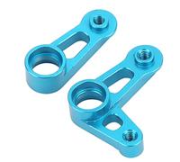 RC Steering Arm Kit Aluminum Alloy Flexible RC Steering Servo Horn Arm for Tamiya XV01 FF03 1/10 RC Car Blue