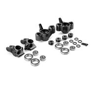 RC Steering Cup Models For Arrma For Kraton For Outcast For Notorious For BLX 6S 1/8 Metal Steering Knuckle Steering Blocks Rear Hub Carrier RC Car Parts(Black)