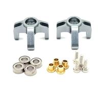 RC Steering Cup Models For FMS FCX24M For Camel D90 D110 For Defender First For Range For Rover Found 1/24 Metal Front Steering Cup RC Car Parts(Gray)