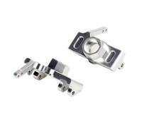 RC Steering Cup Models For HPI For Savage For Flux HP 2350 XL X 4.6 5.9 21 25 SS 4.1 3.5 1/8 Aluminum Front Rear Knuckle Arm C-HUB RC Car Accessories(Silver,2pcs)