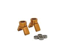 RC Steering Cup Models For HuanSu 14321 For JJRC C8802 YDJ-D879 1/14 Full Series Metal Rear Wheel Cup Steering Knuckle RC Car Upgraded Parts(Yellow)