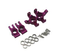 RC Steering Cup Models For MJX 14301 14302 14303 1/14 Metal Steering Knuckle Steering Cup Rear Wheel For Seat RC Car Upgrade Accessories Parts(Purple)