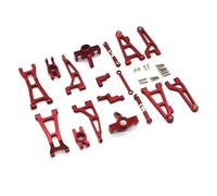 RC Steering Cup Models For Mjx For Hyper Go 16207 16208 16209 16210 H16H 1/16 Metal Upgrade Steering Components Remote Control Drift Cars Accessories(Red)