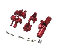 RC Steering Cup Models For MN128 MN86S G500 Aluminum Steering Knuckle C For Seat Rear Wheel For Seat Three Piece Kit RC Car Accessories Parts(Red)