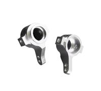 RC Steering Cup Models For Tamiya CC01 CC02 1/10 2 Pieces Metal Aluminum Front Knuckle Arm Uprights RC Remote Control Cars OP Upgrade Parts(Silver)