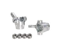 RC Steering Cup Models For Tamiya For Hotshot II 1/10 Front Steering Knuckles Steering Cup RC Truck For Racing Car Upgrades Parts Accessories(Silver)