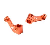 RC Steering Cup Models For Team For Losi Micro 1/36 CNC Aluminum Front Steering Knuckle Spindle Set RC Car Upgrade Accessories Replace Modify Parts(Orange)
