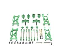RC Steering Cup Models For WLtoys 104001 1/10 Metal Rear Wheel Cup C-seat Front Steering Knuckle Pull Rod For Swing Arm Kit RC Car Spare Upgrade Parts(Green)