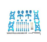 RC Steering Cup Models For WLtoys 104001 1/10 Metal Rear Wheel Cup C-seat Front Steering Knuckle Pull Rod For Swing Arm Kit RC Car Spare Upgrade Parts(Blue)