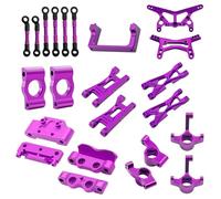 RC Steering Cup Models For WLtoys 244016 For Losi Micro B/T 1/24 Steering Cup Blocks C Hubs Suspension Arms Bulkhead Rc Car Upgrades Replace Parts(Purple)