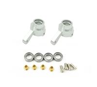 RC Steering Cup Models For WPL C14 C24 C34 C44 B14 B1 B16 B24 B36 For MN D90 D91 For MN99S Front Axle Bridge Steering Cup Turn Kit RC Car Parts(Silver)
