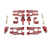 Rc Steering Cup Parts For LC For Racing PTG-2 PTG-2R 1/10 Metal Upgrade For Swing Arm Steering Cup Rear Wheel C For Seat RC Model Car Crawler For Buggy Parts(Red)