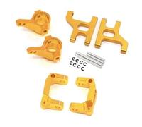 Rc Steering Cup Parts For Tamiya CC01 1/10 A71Z Metal Front Steering Cup C Hub Carrier Suspension Arm Set RC Crawler Car Upgrade Parts(Yellow)