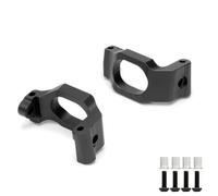 Rc Steering Cup Parts For Traxxas For Maxx 4S 89076-4 89086-4 1/10 8932 Front C-hubs Caster Steering Blocks 8937 Aluminum RC Car Upgrade Parts(Black,C-hubs)