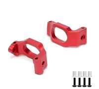 Rc Steering Cup Parts For Traxxas For Maxx 4S 89076-4 89086-4 1/10 8932 Front C-hubs Caster Steering Blocks 8937 Aluminum RC Car Upgrade Parts(Red,C-hubs)