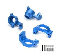 Rc Steering Cup Parts For Traxxas For Maxx 4S 89076-4 89086-4 1/10 8932 Front C-hubs Caster Steering Blocks 8937 Aluminum RC Car Upgrade Parts(Blue,1set)