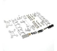 Rc Steering Cups For Rlaarlo AM-X12 1/14 14015 14005E 1/12 Metal For Swing Arm Steering Cup 8-piece Set Rc Cra Parts And Accessories Upgrade Replacement Use(Silver)