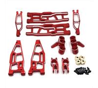 RC Steering Knuckle For FS For Cheetah For Atom For Thunder 1/8 Metal Steering Cup Set Remote Control Car Parts And Accessories Upgrade Replacement And Use(Red)