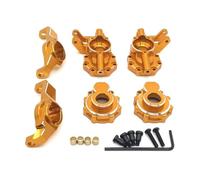 RC Steering Knuckle For Traxxas For TRX4 For TRX6 R1001 R1002 R1003 1/10 Front Axle Steering Cup C For Seat Set Car 4WD Parts And Accessories Replacement Use(Yellow)