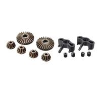 RC Steering Knuckles For JLB For Cheetah 1/10 L81A 2025-1Set 24T Differential Gear And 11T Diff Gear 2Pcs Steering Knuckles Hub Carrie RC For Racing Parts