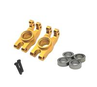 RC Steering Knuckles For MJX 16207 16208 16209 16210 H6V3 M162 M163 1/16 Metal Steering Cup Steering Knuckle RC Car Upgraded Parts(Yellow)