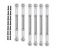 Rc Steering Linkage For ECX 2WD For Ruckus 1/10 For Torment Axe Brutus For Circuit For AMP 6Pcs Pull Rod Link Set RC Car Upgrade Parts(Silver)
