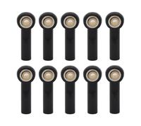 RC Steering Tie Compatible With Axial For SCX10 II D90 D110 For Tamiya CC01 1/10 RC Car Boat Car Airplane Parts M3 27MM Link Tie Rod End Ball Joint Ends(Black)