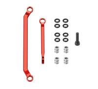 RC Steering Tie For Redcat For Ascent 1/18 Aluminum Alloy Steering Linkage Set Link Rod Crawler Car Upgrade Parts Accessories(Red)