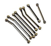 RC Steering Tie For Redcat For Ascent 1/18 Brass Front Rear Upper Lower Heightened Link Rod Linkage Set RC Crawler Car Parts