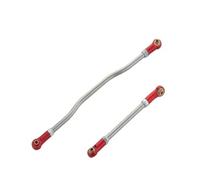 Rc Steering Tie Rod Compatible With Axial For Capra 1/10 RC Car Part Accessories Aluminum Alloy Durable Steering Link Rod Steering Linkage Tie Rod(Red)