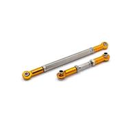 Rc Steering Tie Rod Compatible With MN For MN82 LC79 MN78 1/12 Crawler RC Upgrade Parts 2x Aluminum Alloy Steering Link Rod Steering Linkage Tie Rod(Yellow)