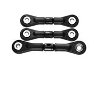 Rc Steering Tie Rod Compatible With Tamiya TT-02 TT-02T 1/10 RC Car Upgrade Parts Accessories 3Pcs Steering Link Rod Servo Rod RC Car Link Rod(Black)
