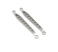 Rc Steering Tie Rod For Axial For Wraith AX90056 AX90045 AX90018 1/10 2PCS Alloy Front/Rear Lower Link Set Rc Car Parts And Accessories Upgrade Replacement Use(Silver)