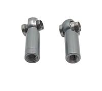 Rc Steering Tie Rod Metal Upgrade Positive Thread Reverse Thread 2PCS Length 18mm Hole 3mm Thickness 7mm Tie Rod Ball Buckle For RC Car Parts(Gray)