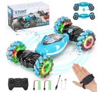 RC Stunt Car, Gesture Sensing Remote Control Vehicle with 360° Flips and LED Lights, Off-Road Toys for Boys Girls Ages 6-12 and Adults