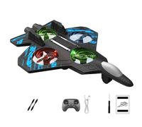 Rc Stunt Fighter Jet Toy for Kids with 360° Flips & LED Lights, Remote Control Helicopter,Stunt Roll,Foam Remote Control Airplanes RC Planes for Kids Adults (1 Battery)