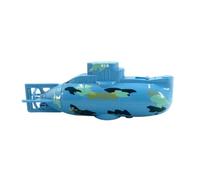 RC Submarine, 6CH Remote Control Boat with Auto Hover, Waterproof Remote, USB RechargeableAuto Power-Off, Gift for Teens Adults - Blue