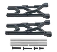 RC Suspension Arm For Arrma 3s For Mega550 For Vorteks 1/10 Aluminum Alloy 2pcs Front Lower Suspension A-arm RC Model Car Repair Modify Parts(Black)