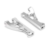 RC Suspension Arm For Arrma 6S For Senton AR102673 AR102654 AR106007 1/10 AR330371 2Pcs Front Upper Suspension Arms RC Short Course Car Repair Parts(Silver)
