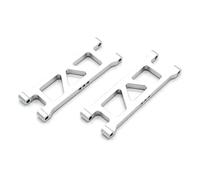 RC Suspension Arm For Arrma For Granite For Typhon 1/18 Quake For Gorgon For Grom 1/16 Alloy Rear Lower Suspension Arms RC Car Repair Modify Parts(Silver)