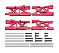 RC Suspension Arm For Arrma For Mojave 4X4 4S For BLX 1/8 Aluminum Front Rear Suspension Arms Blue/Red/Titanium RC Car Upgrade Repair Modify Parts(Red)