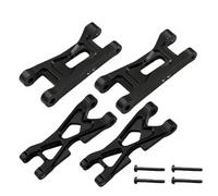 RC Swing Arm Part For Losi Micro B T 1/24 Aluminum Alloy Front Rear Suspension Arms Set Remote Control Model Car Upgrade Repair Modify Parts(Black)