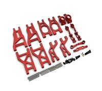 Rc Swing Arms For Tamiya Electric For Hornet Wasp For EVO 58742 DT02 DT03 1/10 Aluminum For Swing Arm Kit 8-piece RC Car Repair Modify Part(Red)
