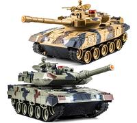 RC Tank 1/24 Scale, Remote Control Military Tank，Smoke Generator，Lights