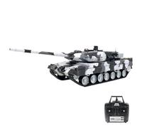 RC Tank for Adults, 1/16 Scale 2.4G RC German Leopard 2 A6 Heavy Tank Model Simulation Military Vehicle with Lights Sounds (Snow White Paint)-2024 Xmas Gifts