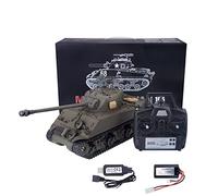 RC Tank for Adults, RC US M4A3 Sherman Medium Remote Control Tank with Smoke & Sound Effects, Realistic Military Vehicle for Adults, Military Enthusiasts & Adult Hobbyists